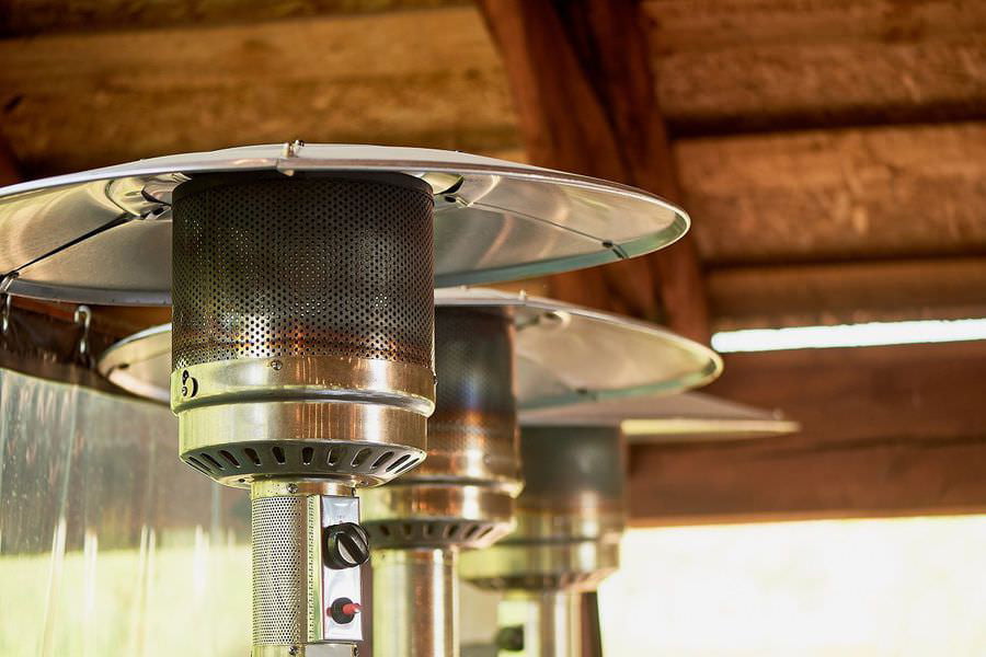 Calientapatios seta Solgas, agencia de envasado de gas Repsol en Valencia