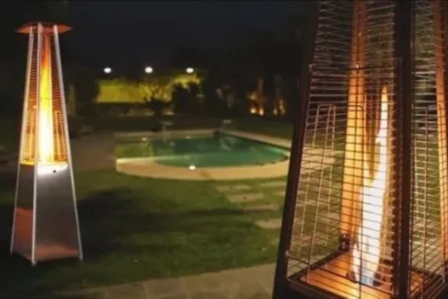 Calientapatios Pirámide Solgas, agencia de envasado de gas Repsol en Valencia